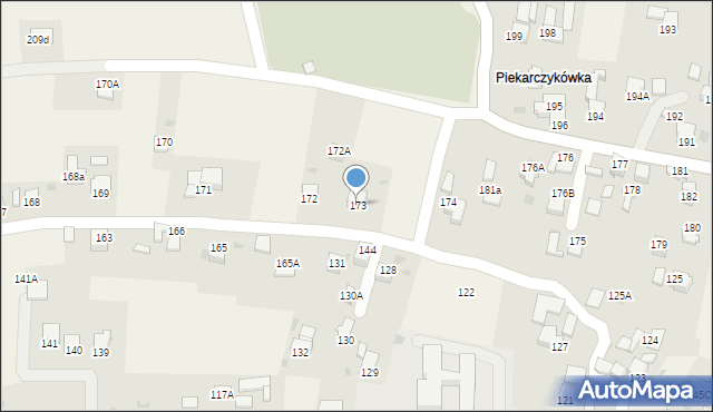 Raba Wyżna, Raba Wyżna, 173, mapa Raba Wyżna