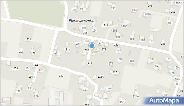 Raba Wyżna, Raba Wyżna, 178A, mapa Raba Wyżna