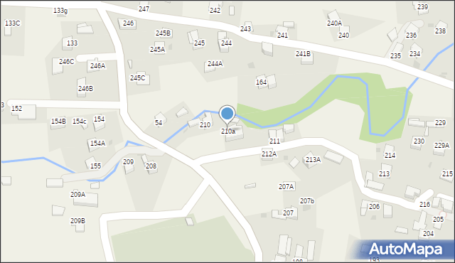 Raba Wyżna, Raba Wyżna, 210a, mapa Raba Wyżna