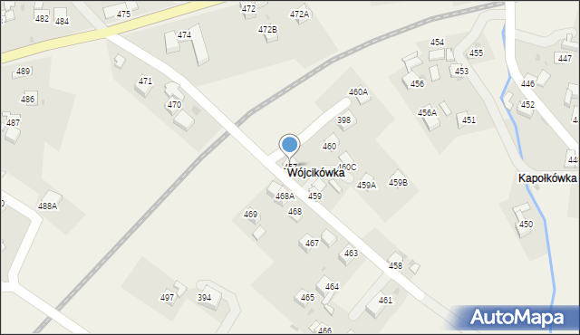 Raba Wyżna, Raba Wyżna, 457, mapa Raba Wyżna