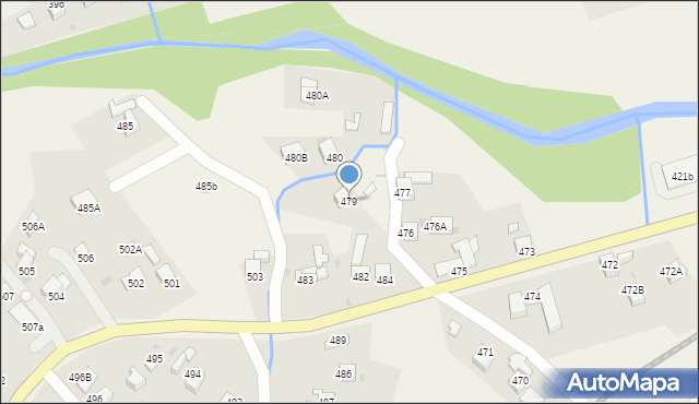 Raba Wyżna, Raba Wyżna, 479, mapa Raba Wyżna