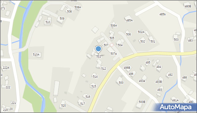 Raba Wyżna, Raba Wyżna, 511, mapa Raba Wyżna