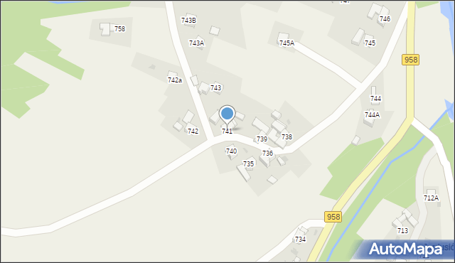 Raba Wyżna, Raba Wyżna, 741, mapa Raba Wyżna