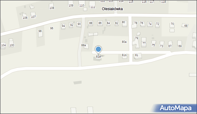 Raba Wyżna, Raba Wyżna, 81a, mapa Raba Wyżna