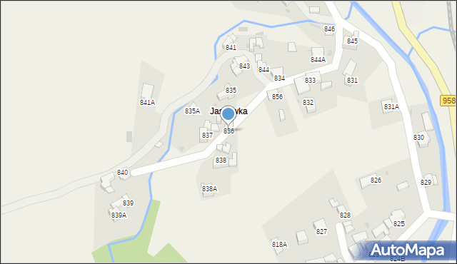 Raba Wyżna, Raba Wyżna, 836, mapa Raba Wyżna