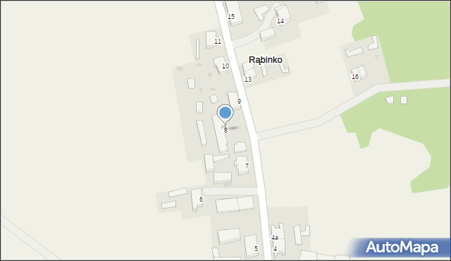 Rąbinko, Rąbinko, 8, mapa Rąbinko