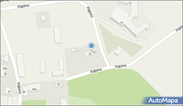 Rąbino, Rąbino, 89, mapa Rąbino