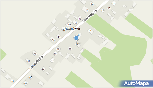 Rabinówka, Rabinówka, 53, mapa Rabinówka