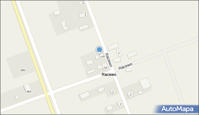 Racewo, Racewo, 1, mapa Racewo