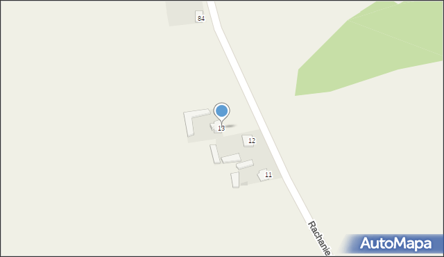 Rachanie-Kolonia, Rachanie-Kolonia, 13, mapa Rachanie-Kolonia
