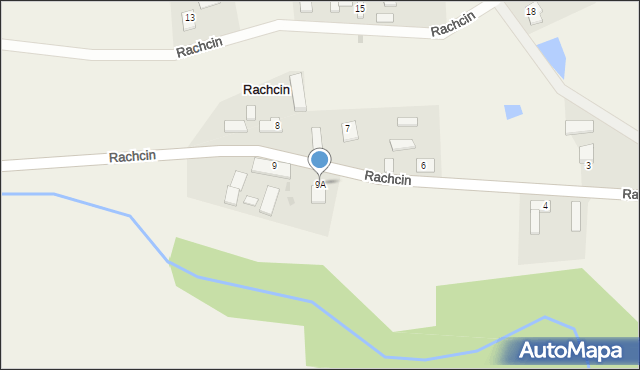 Rachcin, Rachcin, 9A, mapa Rachcin