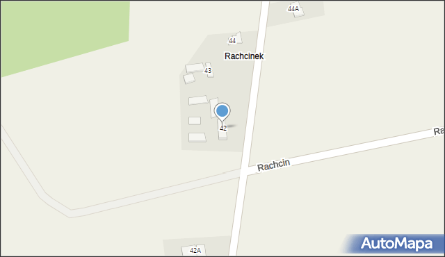 Rachcin, Rachcinek, 42, mapa Rachcin