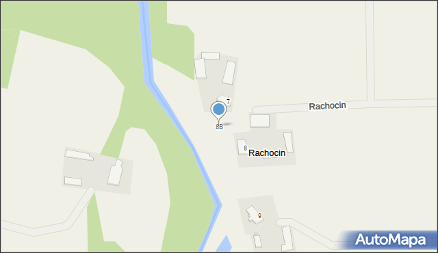Rachocin, Rachocin, 8B, mapa Rachocin