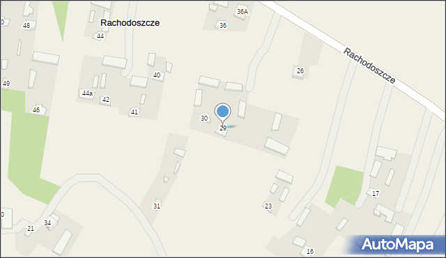 Rachodoszcze, Rachodoszcze, 29, mapa Rachodoszcze