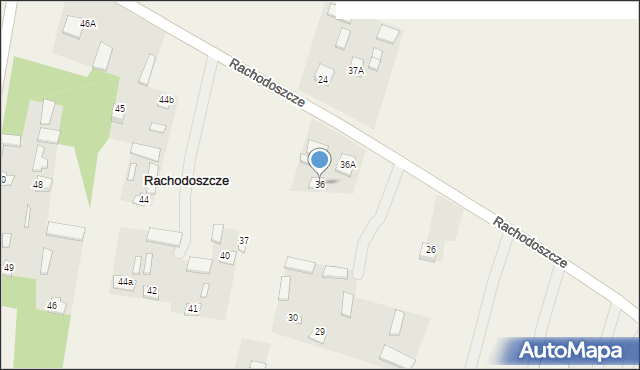 Rachodoszcze, Rachodoszcze, 36, mapa Rachodoszcze