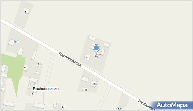 Rachodoszcze, Rachodoszcze, 37A, mapa Rachodoszcze