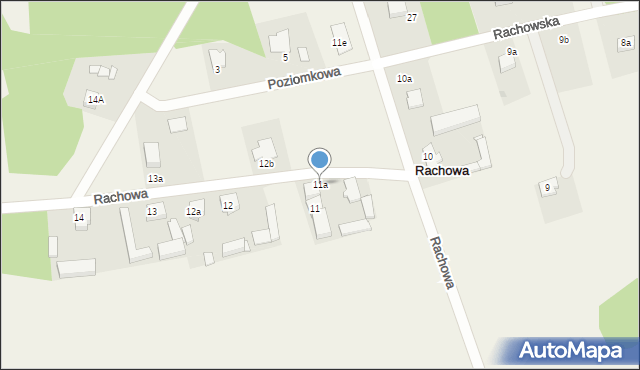Rachowa, Rachowa, 11a, mapa Rachowa