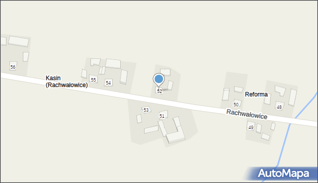 Rachwałowice, Rachwałowice, 52, mapa Rachwałowice