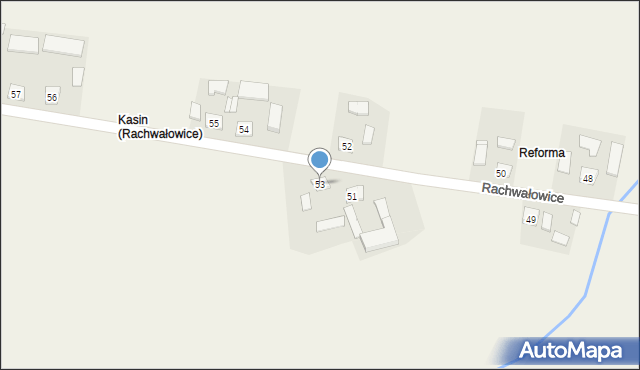 Rachwałowice, Rachwałowice, 53, mapa Rachwałowice