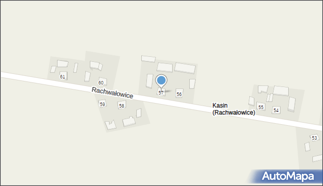 Rachwałowice, Rachwałowice, 57, mapa Rachwałowice