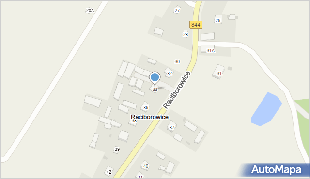 Raciborowice, Raciborowice, 33, mapa Raciborowice