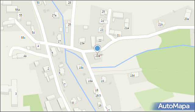 Raciborowice Dolne, Raciborowice Dolne, 22a, mapa Raciborowice Dolne