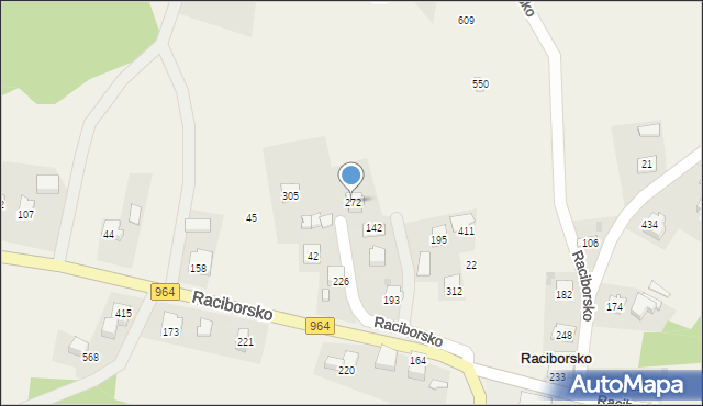 Raciborsko, Raciborsko, 272, mapa Raciborsko