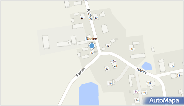 Racice, Racice, 32, mapa Racice