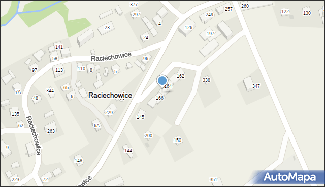 Raciechowice, Raciechowice, 165, mapa Raciechowice