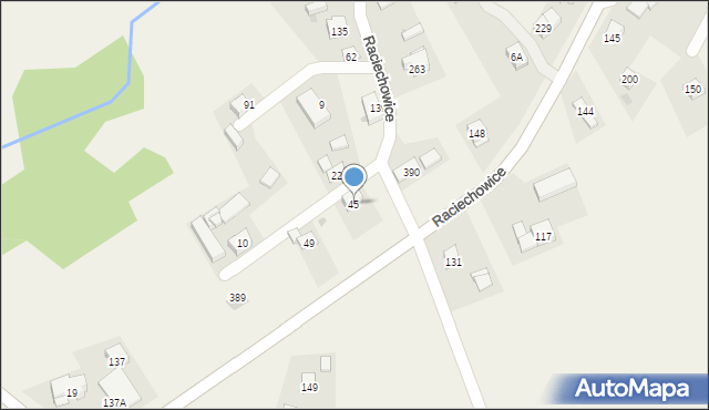 Raciechowice, Raciechowice, 45, mapa Raciechowice