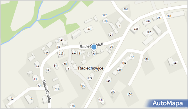 Raciechowice, Raciechowice, 5, mapa Raciechowice