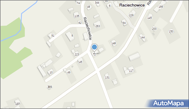 Raciechowice, Raciechowice, 72, mapa Raciechowice