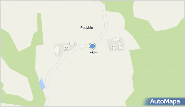 Raciechowice, Raciechowice, 77a, mapa Raciechowice