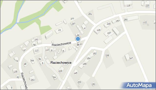 Raciechowice, Raciechowice, 96, mapa Raciechowice