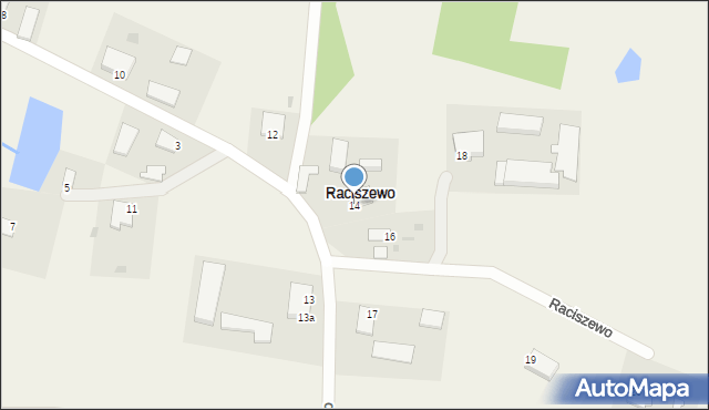 Raciszewo, Raciszewo, 14, mapa Raciszewo