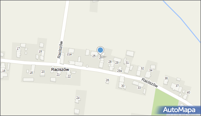 Raciszów, Raciszów, 27, mapa Raciszów