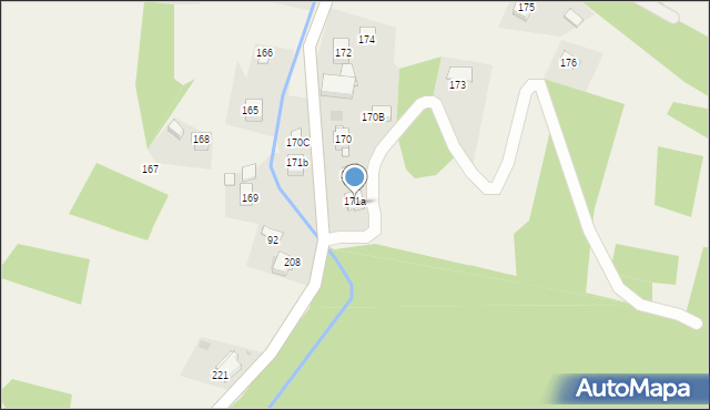 Racławice, Racławice, 171a, mapa Racławice