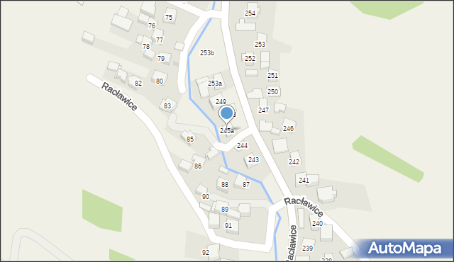 Racławice, Racławice, 245a, mapa Racławice