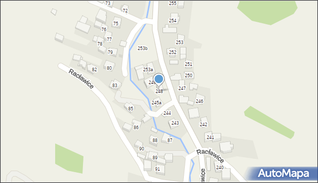 Racławice, Racławice, 248, mapa Racławice