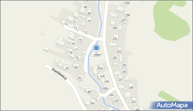 Racławice, Racławice, 253b, mapa Racławice