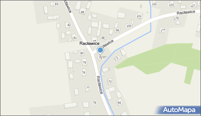 Racławice, Racławice, 72, mapa Racławice