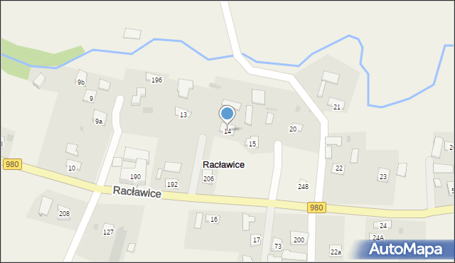 Racławice, Racławice, 14, mapa Racławice