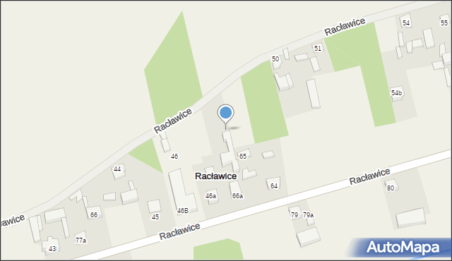 Racławice, Racławice, 66a, mapa Racławice