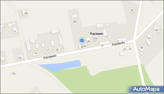 Racławki, Racławki, 19, mapa Racławki