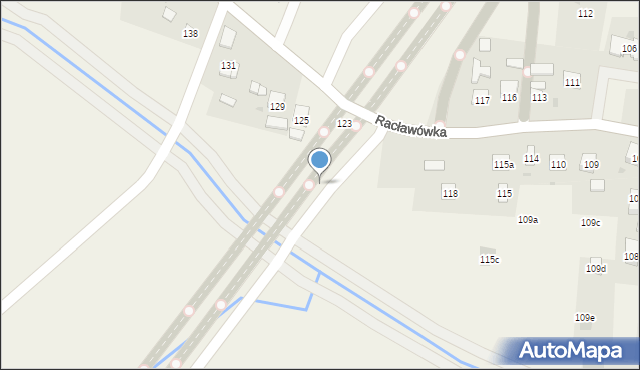 Racławówka, Racławówka, 124, mapa Racławówka