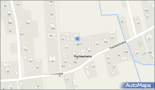 Racławówka, Racławówka, 39, mapa Racławówka