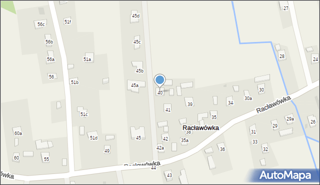 Racławówka, Racławówka, 40, mapa Racławówka