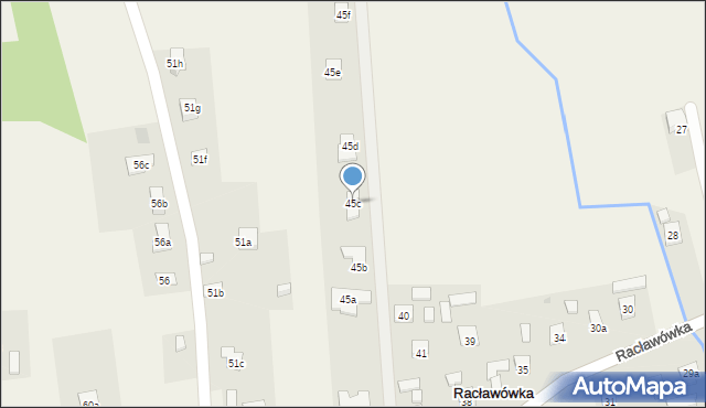 Racławówka, Racławówka, 45c, mapa Racławówka