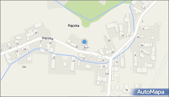 Rączka, Rączka, 27, mapa Rączka