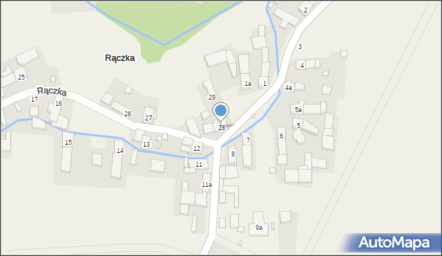 Rączka, Rączka, 28, mapa Rączka